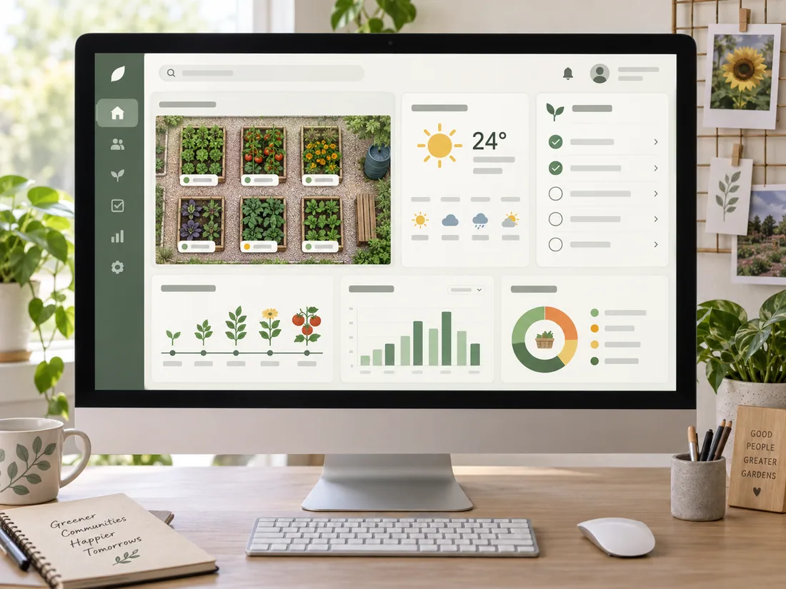 Community garden dashboard