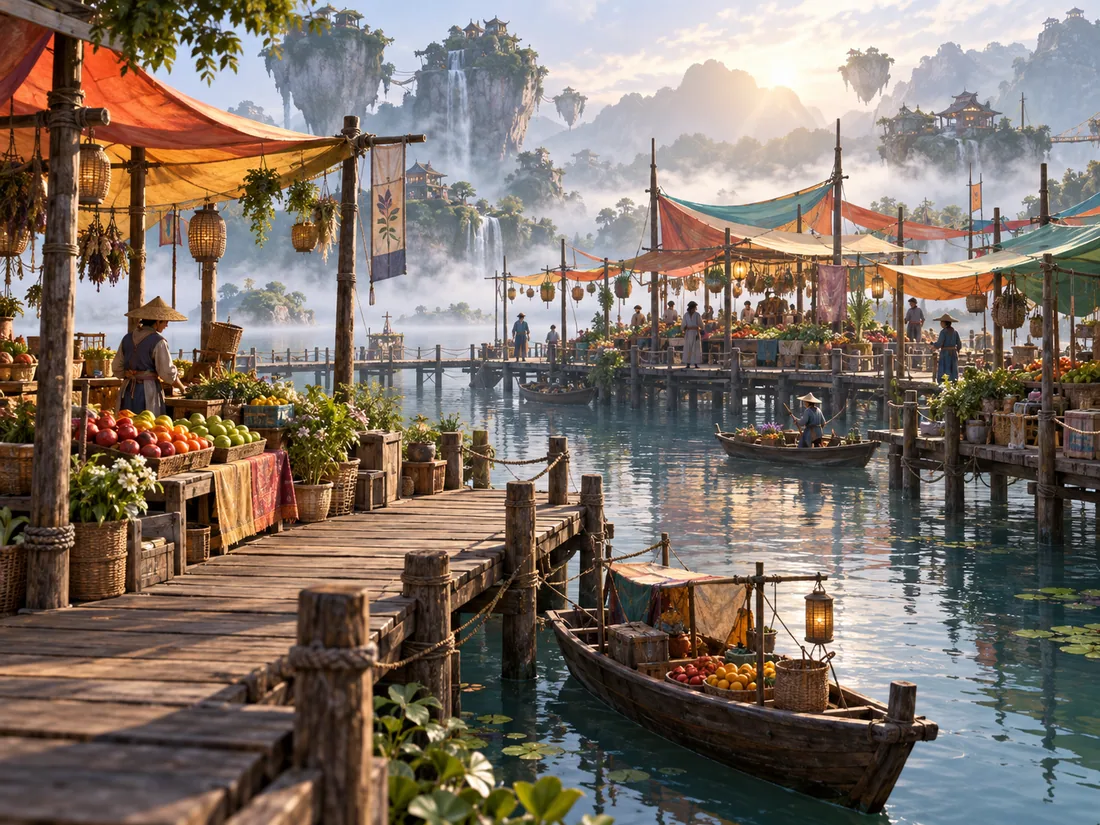 Floating market world