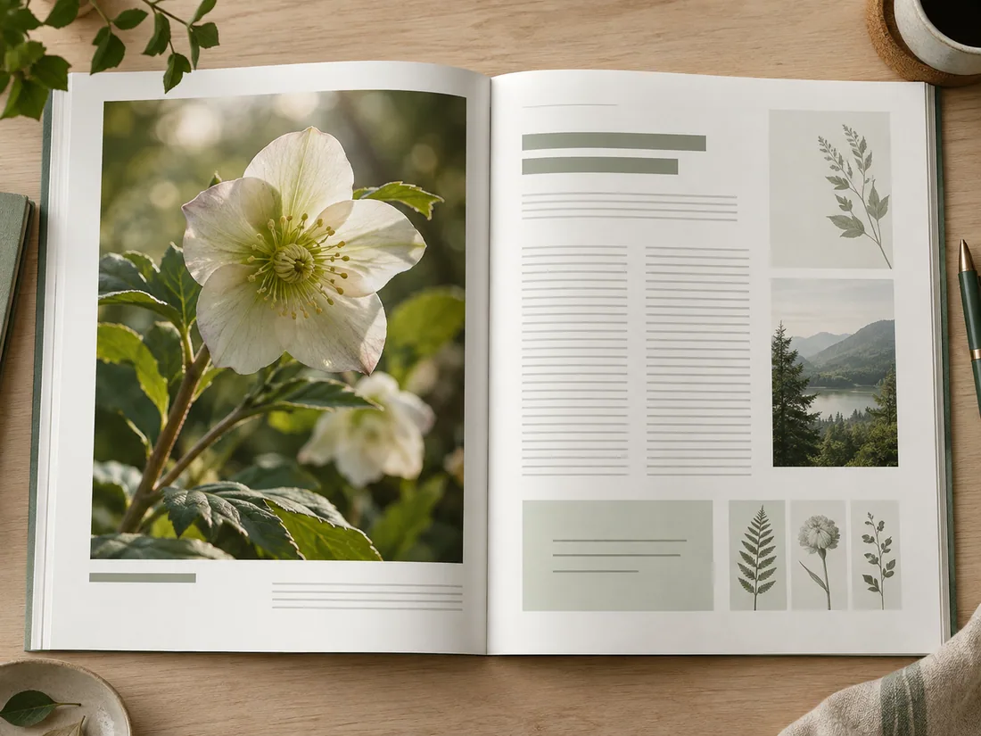 Botanical magazine spread